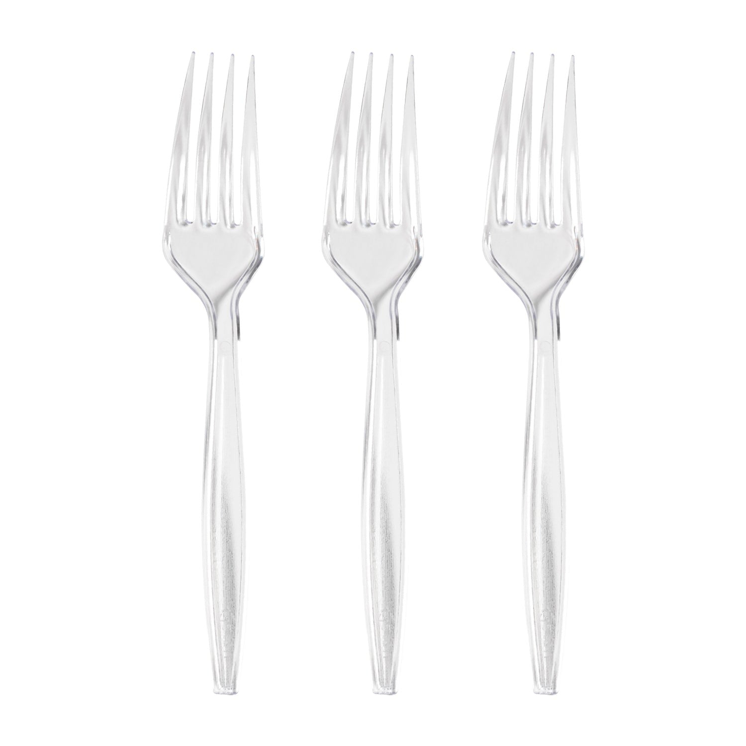 Clear-Plastic-Disposable-Forks-S
